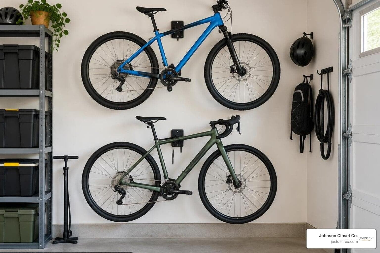Tired of Tripping Over Bikes? Try Garage Wall Clips